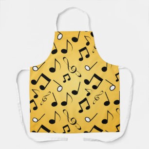 Tablier Motif de notes musicales