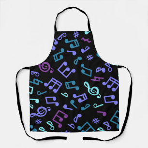 Tablier Motif de notes musicales