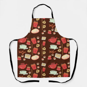 Tablier Motif de nourriture amusant et mignon de dim sum é