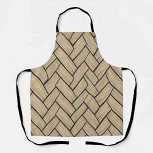 Tablier Motif de parquet en bois en chevron