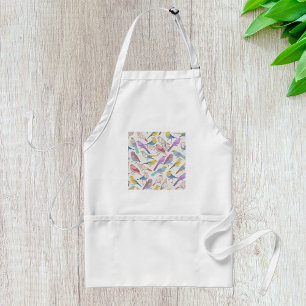 Tablier Motif de passereaux pastel Oiseaux aquarelles mign