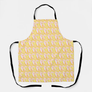 Tablier Motif de pétale de fleur jaune beurre doux