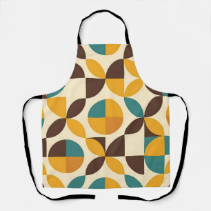 Tablier Motif de pétale géométrique du milieu du siècle