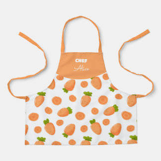 Tablier Motif de petites carottes et tranches