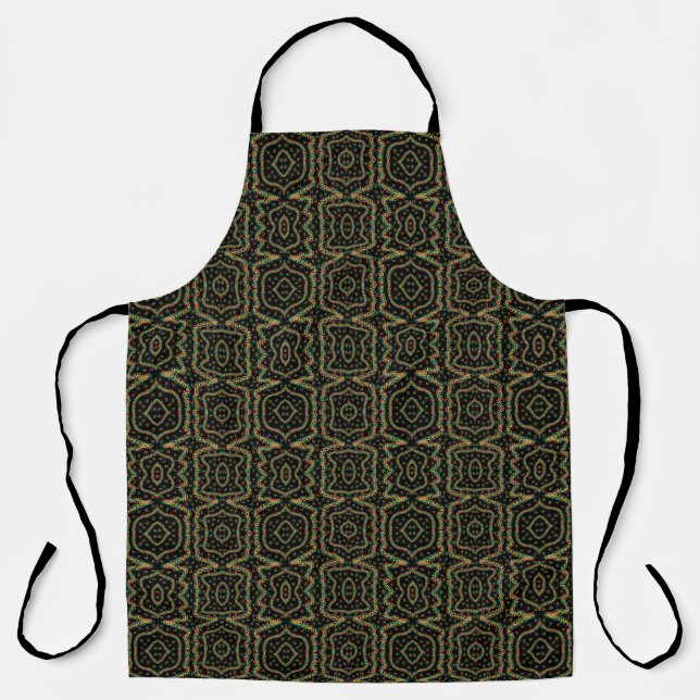 Tablier Motif de pointillisme de style Seurat aux couleurs (Recto)