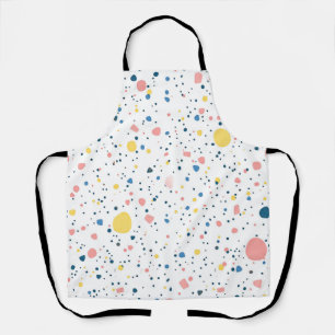 Tablier Motif de points de confetti en terrazzo moderne pa