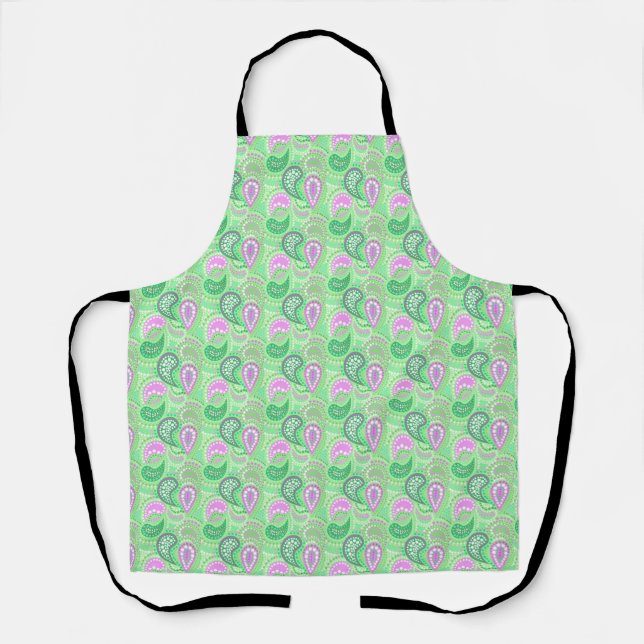 Tablier Motif de pois abstrait de concombres turcs (Recto)