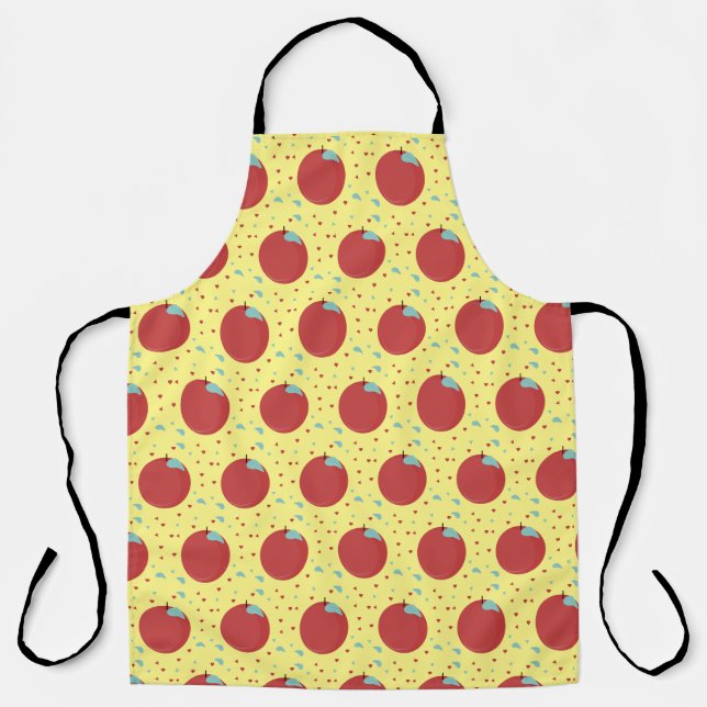 Tablier Motif de pomme de fruit moderne  Sucré (Recto)