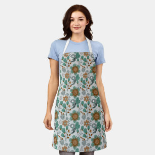 Tablier Motif de printemps coloré