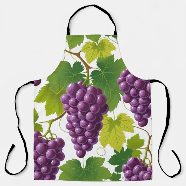 Tablier Motif de raisins (Recto)