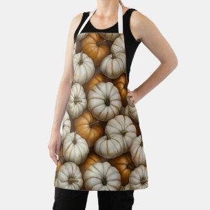 Tablier Motif de récolte Citrouille d'automne Automne Ru