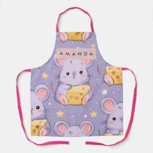 Tablier Motif de souris Kawaii adorable personnalisé