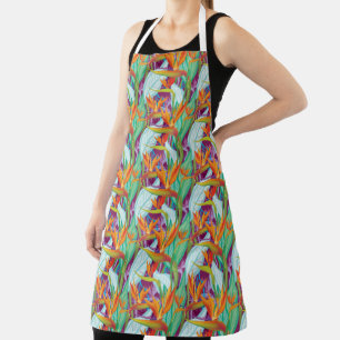 Tablier Motif de Strelitzia