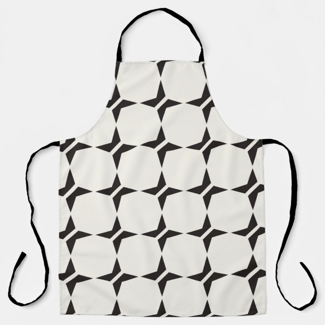 Tablier motif de treillis transparent. Texture moderne et  (Recto)