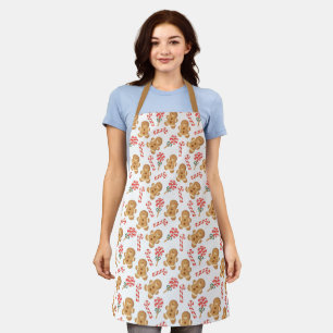 Tablier Motif de vacances de Gingerbread Man Sucre de cann