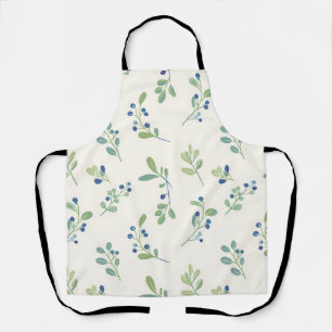 Tablier Motif délicat de myrtille et d'eucalyptus
