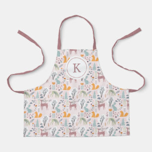 Tablier Motif des animaux de la forêt forestière moderne