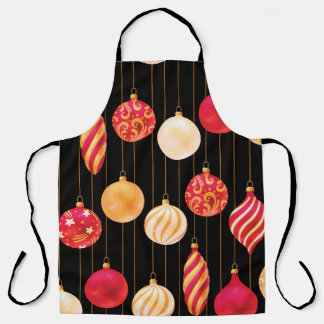 Tablier Motif des décorations de Noël festives