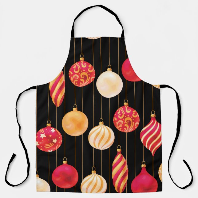 Tablier Motif des décorations de Noël festives (Recto)
