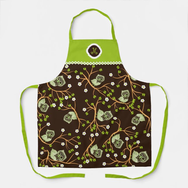 Tablier Motif des hiboux (Recto)