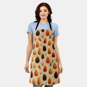 Tablier Motif des Pinecones d'hiver chauds