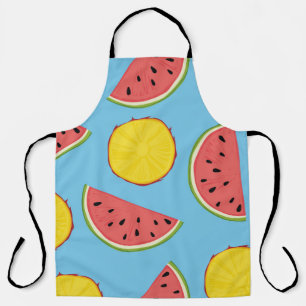 Tablier Motif d'été avec ananas et pastèque, ba