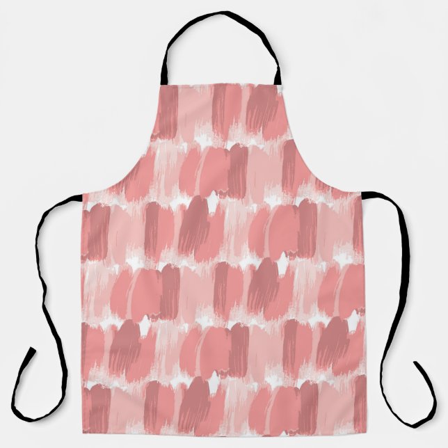 Tablier Motif d'huile de pinceau rose (Recto)