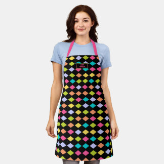 Tablier Motif diamant festif et coloré