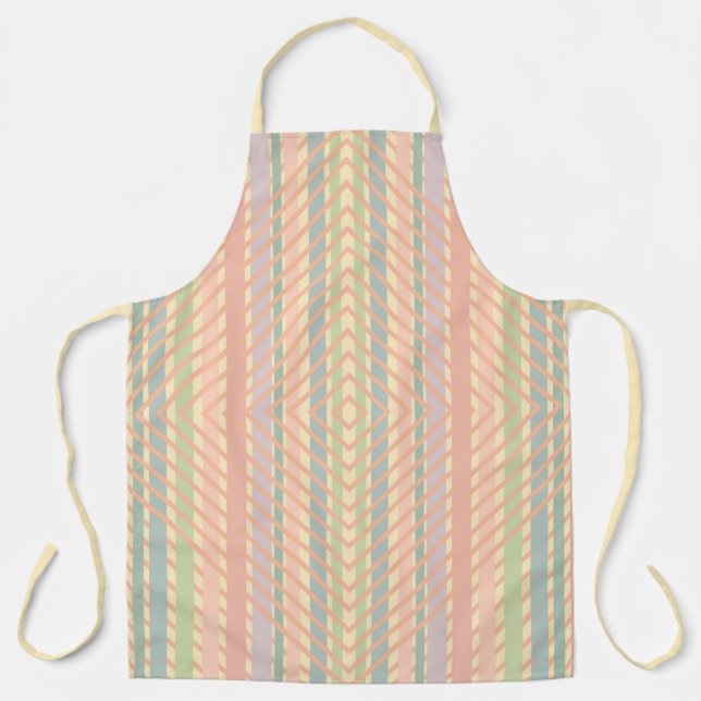 Tablier Motif diamant pastel joli  (Recto)
