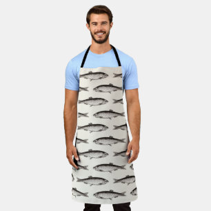 Tablier Motif d'illustrations de poissons