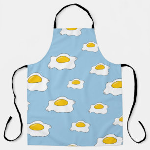 Tablier Motif d'oeufs brouillés. Arrière-sol vintage et tr