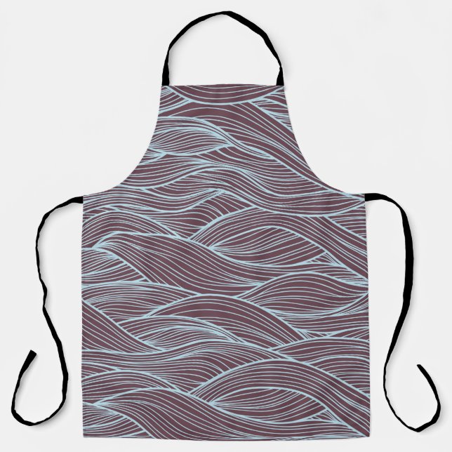 Tablier motif d'onde Abstrait (Recto)