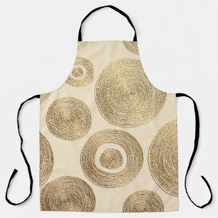 Tablier Motif d'or : design abstrait brillant