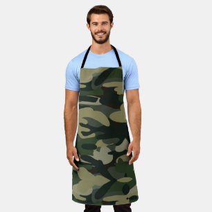 Tablier Motif du camouflage militaire vert