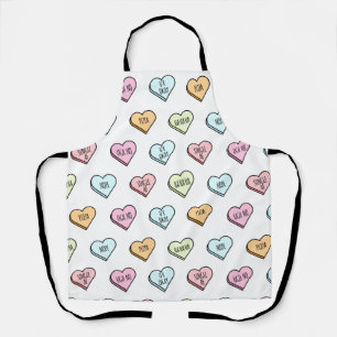 Tablier Motif du Coeur de bonbons de Valentine Sarcastique