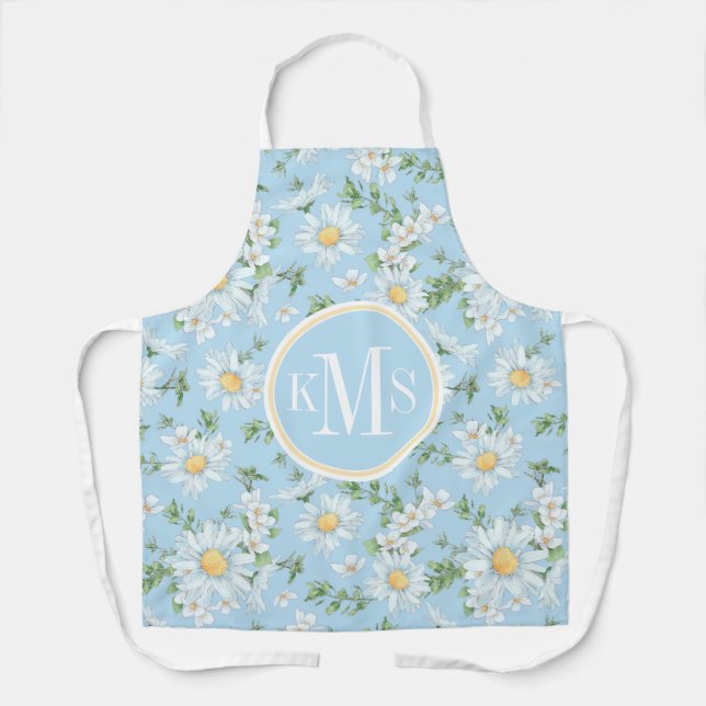 Tablier Motif du jardin fleuri Pastel Daisy (Recto)