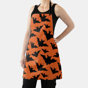 Tablier Motif effrayant et cool de chauves-souris noires H