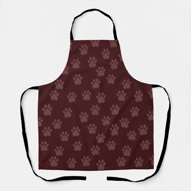 Tablier Motif Empreinte de patte de chien Apron (Recto)
