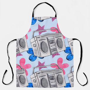 Tablier Motif en aquarelle transparente dans le style anné