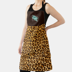 Tablier Motif en cuir et léopard Cheetah Monogram