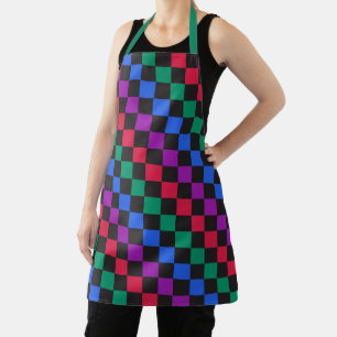 Tablier Motif en damier diagonal de bonbons précieux
