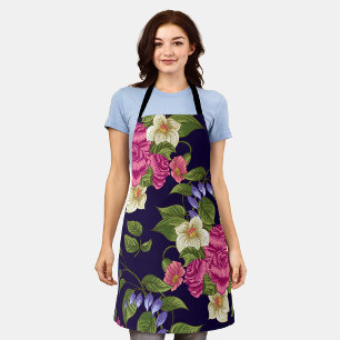 Tablier Motif esthétique Floral sans couture
