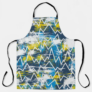 Tablier Motif ethnique sans couture. Motif de Zigzag. Scri