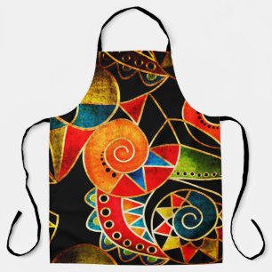 Tablier Motif ethnique tribal Abstrait brillant