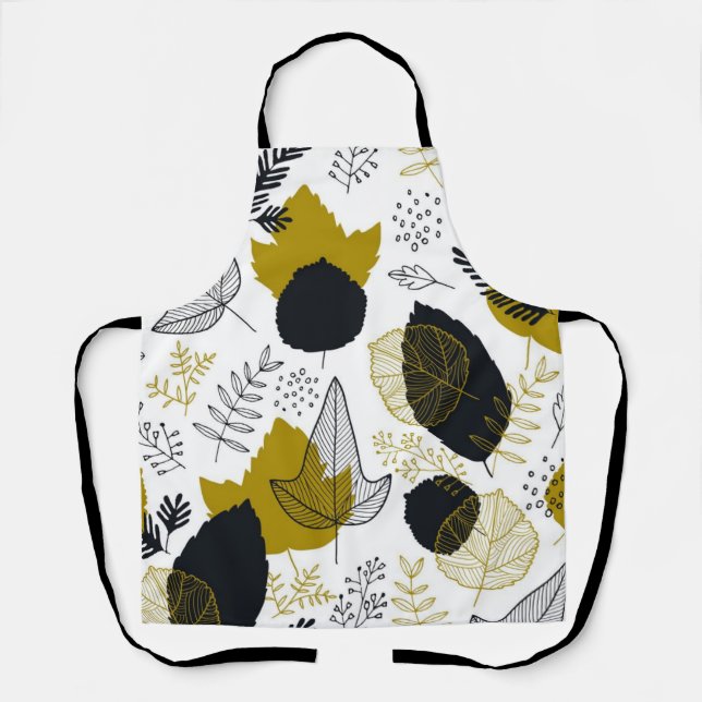 Tablier motif feuille (Recto)