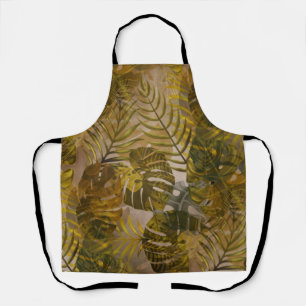 Tablier Motif Feuille terrien