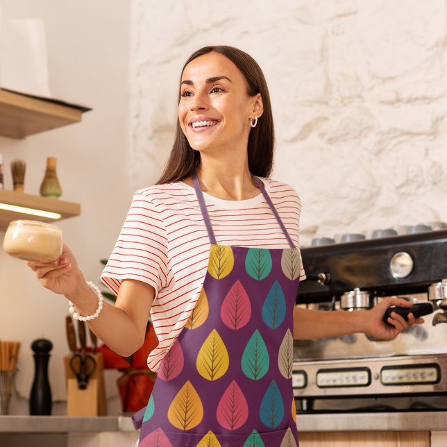 Tablier Motif Feuilles d'automne (Leaves apron)