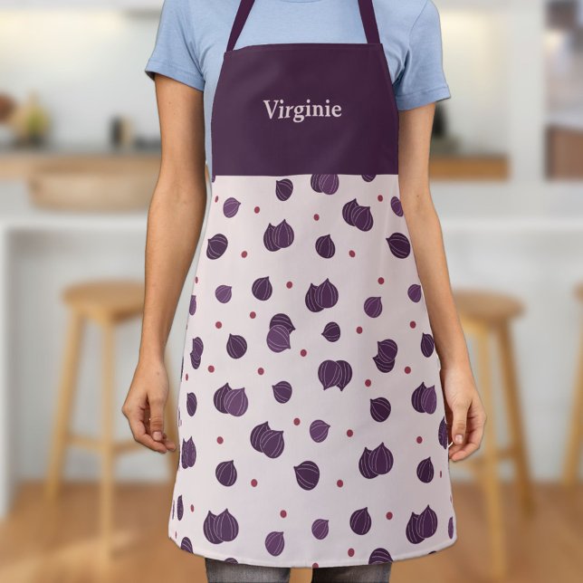 Tablier Motif Fig (Fig Pattern Apron)