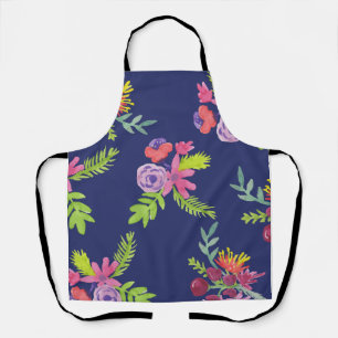 Tablier Motif Fleur sauvage aquarelle