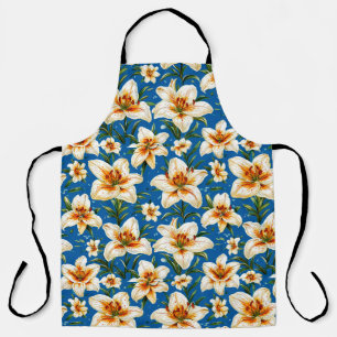 Tablier Motif fleurs de lys